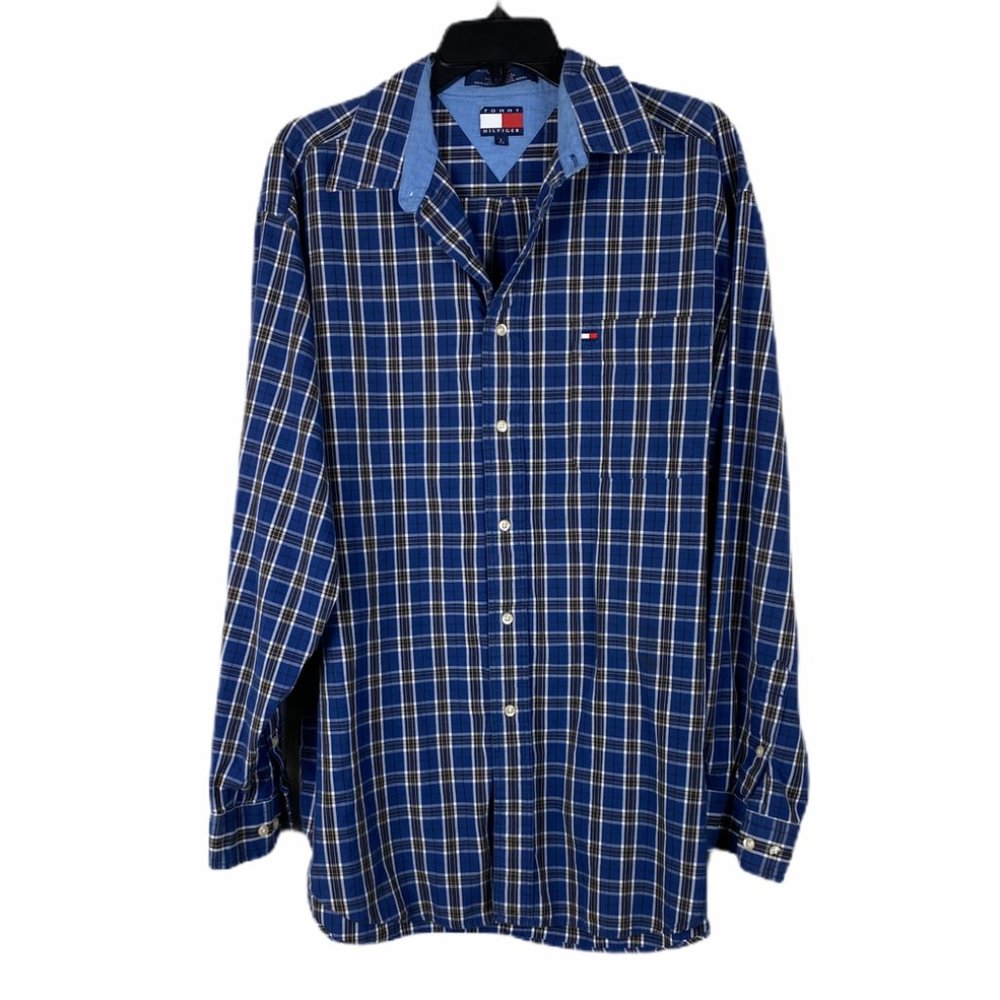 Tommy Hilfiger Button Down Shirt Big Flag Tag